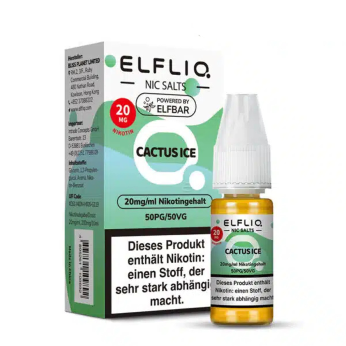 Elfliq Liquid by Elfbar - Cactus Ice Nikotinsalz 10ml | 20mg/ml