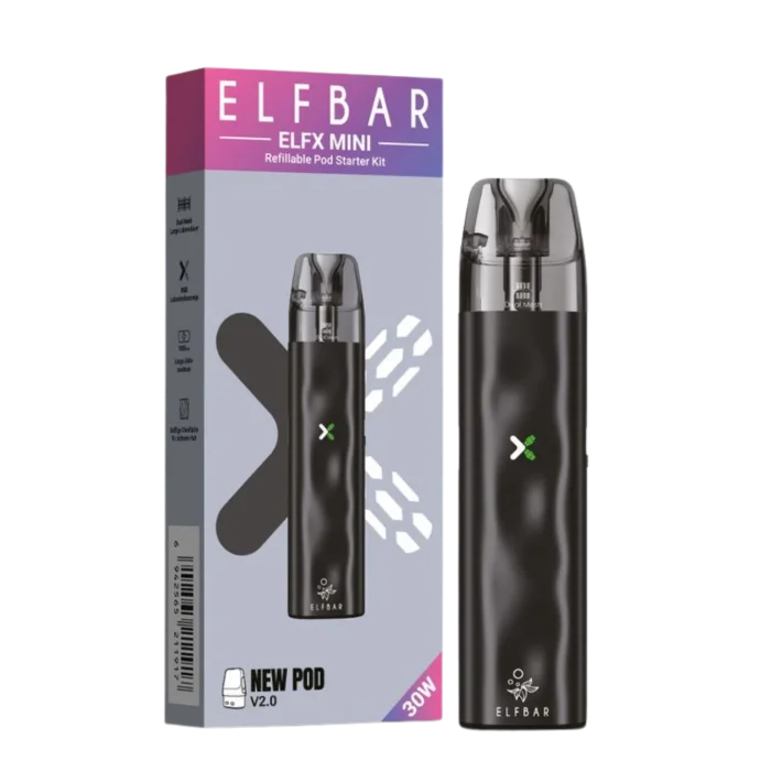 Elfbar ElfX Mini Pod Kit - Black | 1000mAh