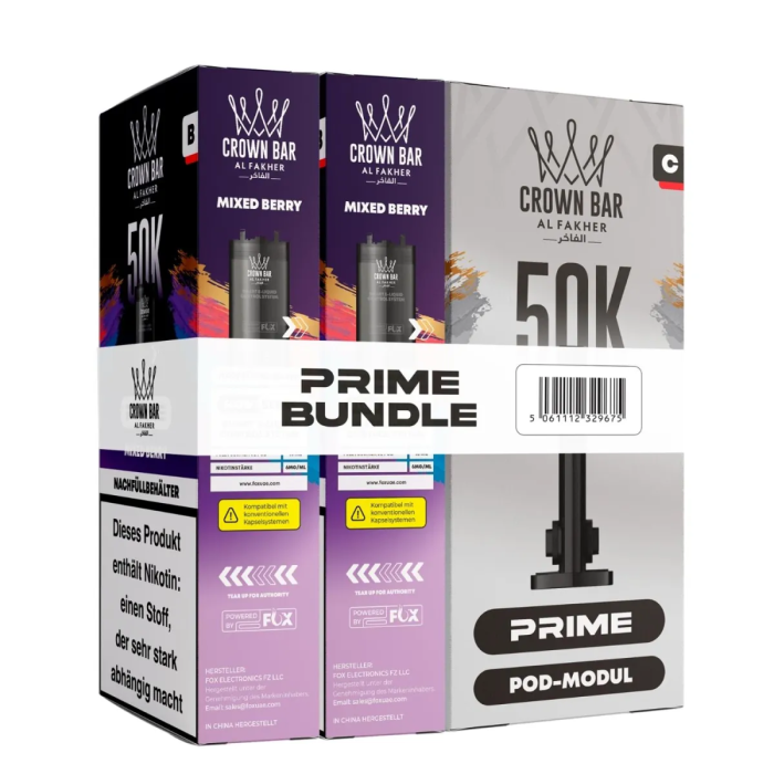 Al Fakher 50K Hypermax PRIME Bundle - Mixed Berry | 2 x 10ml