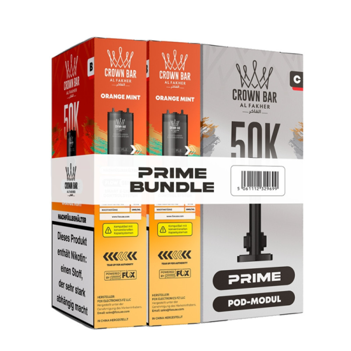 Al Fakher 50K Hypermax PRIME Bundle - Pineapple Ice | 2 x 10ml