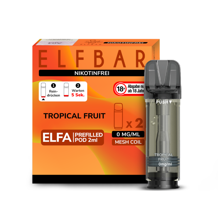 Elfa Prefilled Pod - Tropical Fruits (Nikotinfrei) 2x2ml | 0mg/ml
