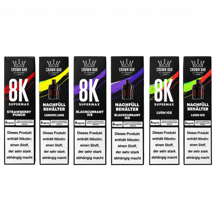 % Al Fakher Supermax 8K Starter Kit - verschiedene Sorten
