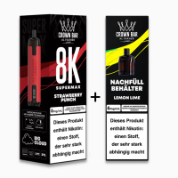 % Al Fakher Supermax 8K Starter Kit - Strawberry Punch +...