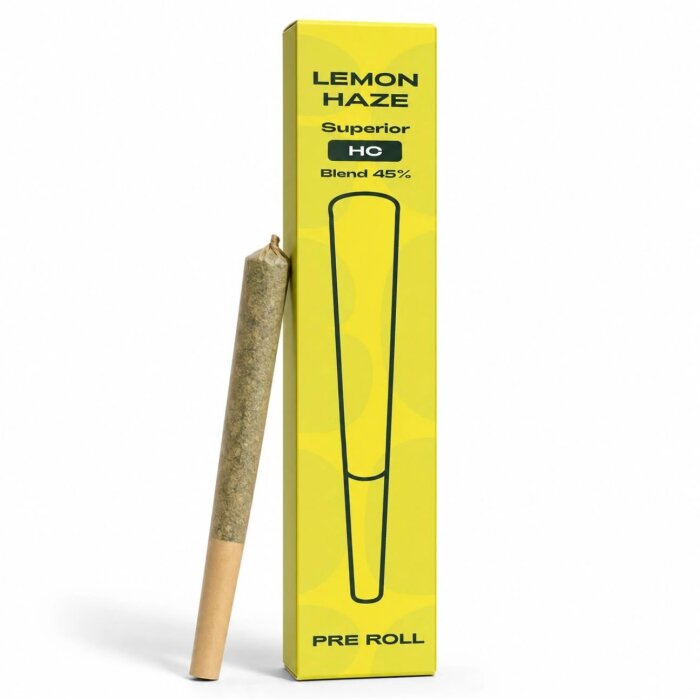 WeedForFriends HC Superior PreRolls - Lemon Haze 1g | 45% Blend