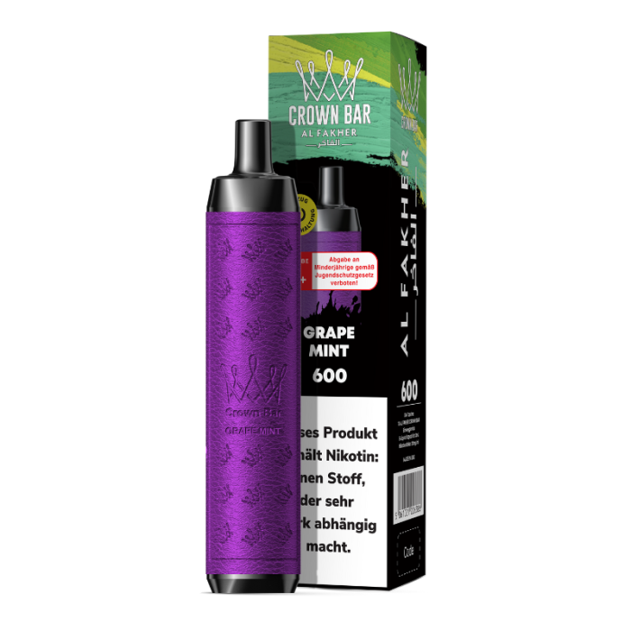 % Al Fakher Crown Bar 600 - Grape Mint
