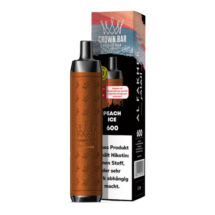 % Al Fakher Crown Bar 600 - Peach Ice