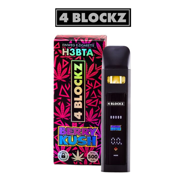 4 Blockz H3BTA Superior Vape - Berry Kush 1ml I 95% Blend