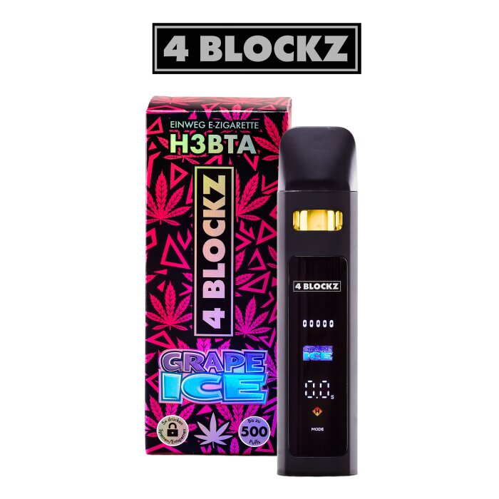 4 Blockz H3BTA Superior Vape - Grape Ice 1ml I 95% Blend
