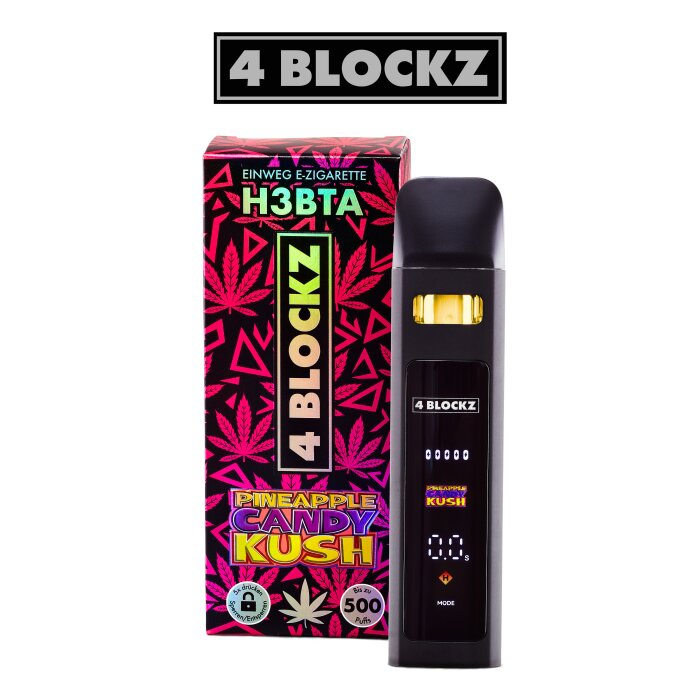 4 Blockz H3BTA Superior Vape - Pineapple Candy Kush 1ml I 95% Blend