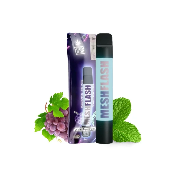% Highlight Meshflash V1 Vape - Traube Minze