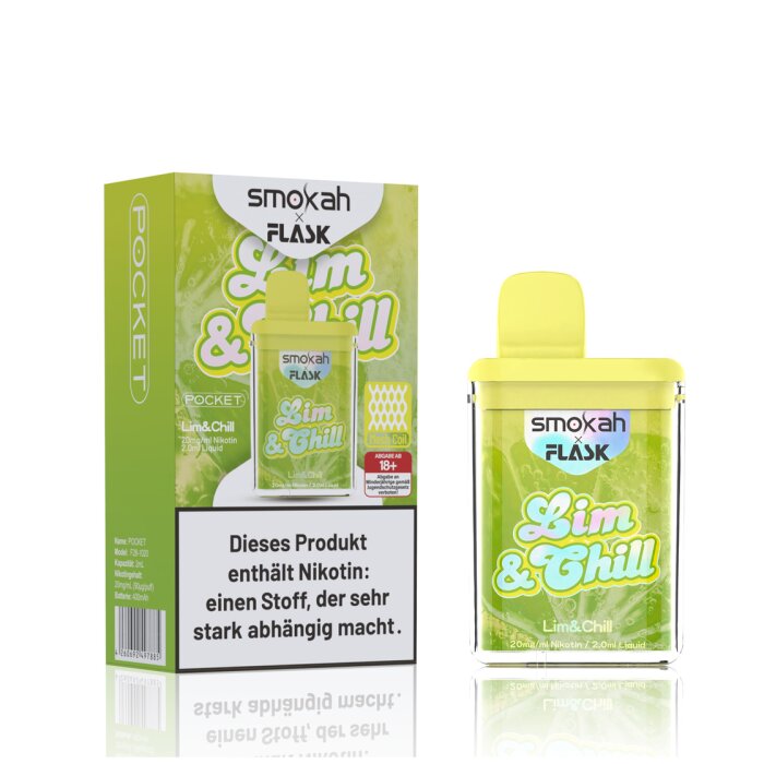 % Smokah Einweg Vape - Lim & Chill (Limette & Ice) 2ml
