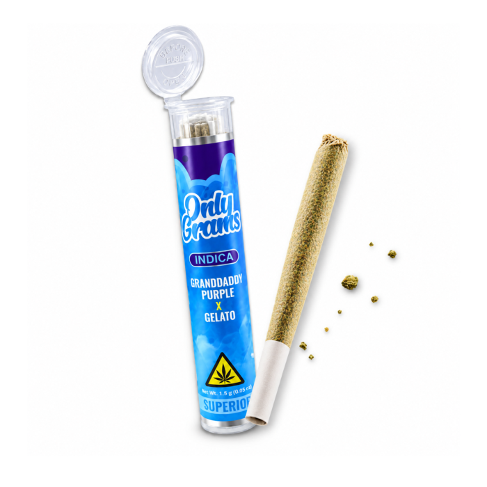 OnlyGrams Superior Pre-Roll - Granddaddy Purple + Gelato | 1,5g