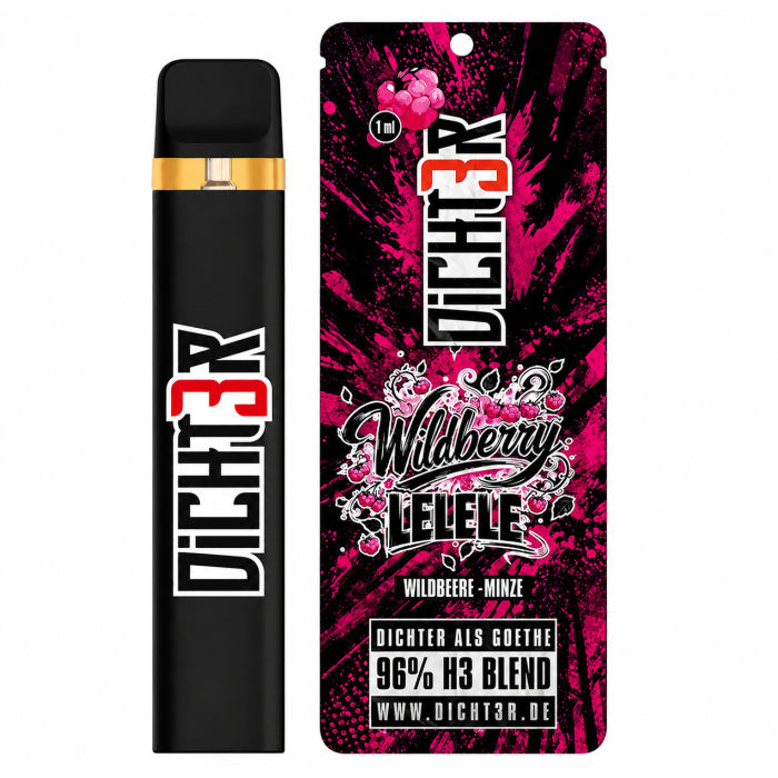Dicht3r H3 Vape - Wildberry LELELE 1ml | 96% Blend