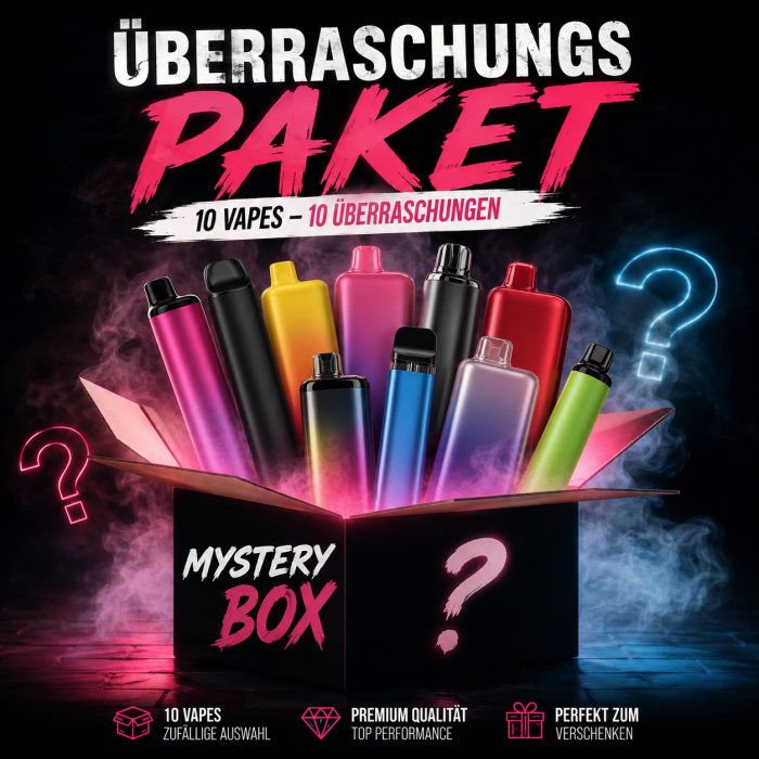 % Überraschungspaket - Einweg Vapes | 10 Stück