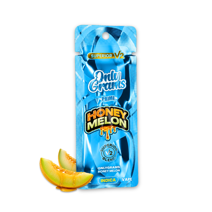 OnlyGrams V2 Superior Vape - Honey Melon 1ml I 96% Blend Indica