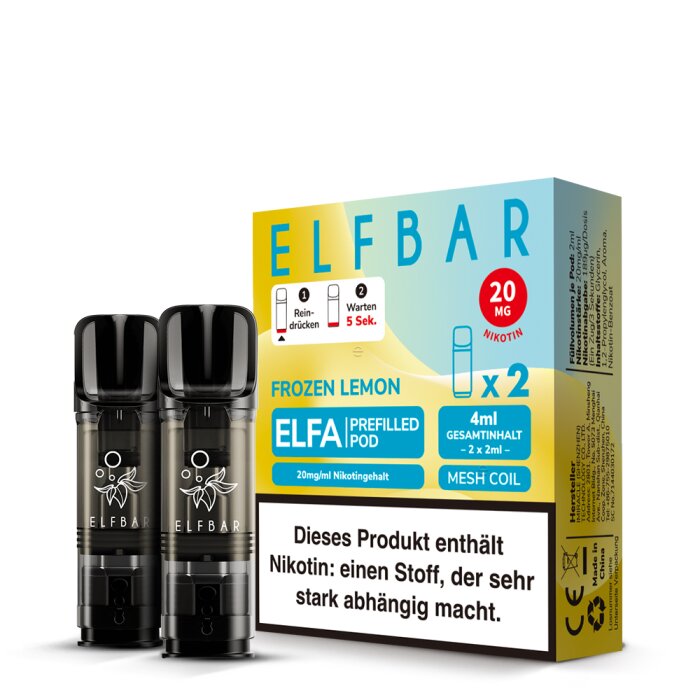 Elfa Prefilled Pod - Frozen Lemon 2x2ml | 20mg/ml