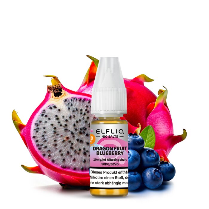 Elfliq Liquid by Elfbar - Dragon Fruit Blueberry Nikotinsalz 10ml | 10mg/ml