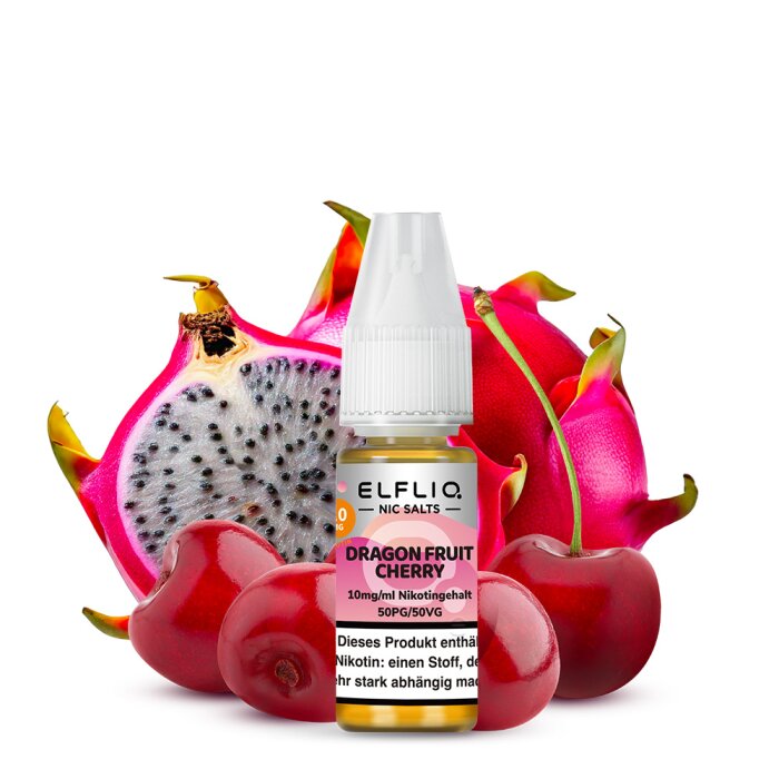Elfliq Liquid by Elfbar - Dragon Fruit Cherry Nikotinsalz 10ml | 10mg/ml *NEU*