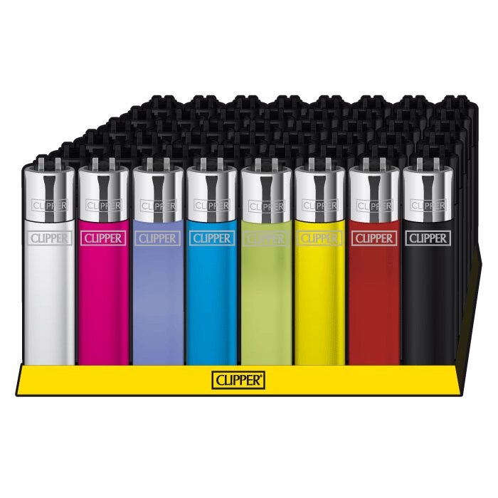 Clipper Feuerzeuge - B48 Classic Large Solid Branded | 48St. Display