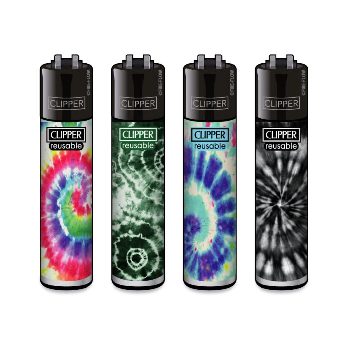 Clipper Feuerzeuge - B48 Classic Large Tye Die #3 | 48St. Display