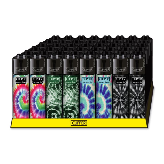 Clipper Feuerzeuge - B48 Classic Large Tye Die #3 | 48St. Display