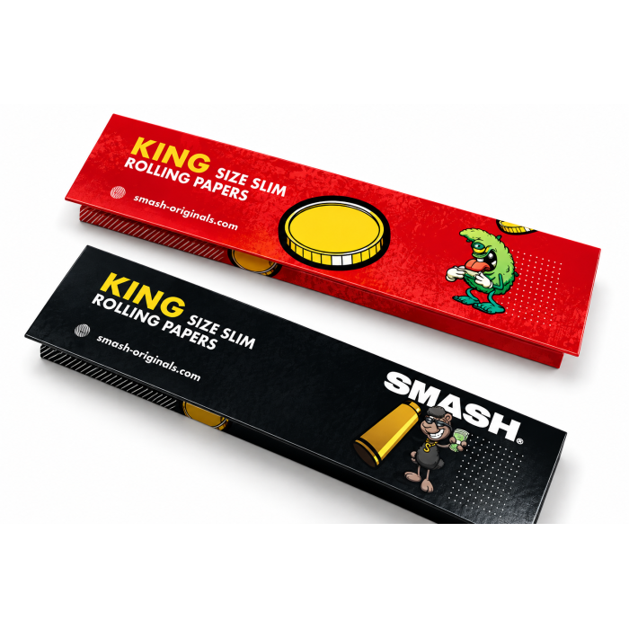 % Smash King Size Slim Rolling Papers | 1 Packung