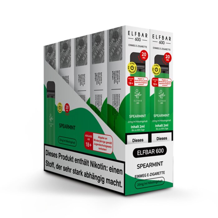 Elfbar 600 Einweg Vape - Spearmint 2ml | 20mg/ml