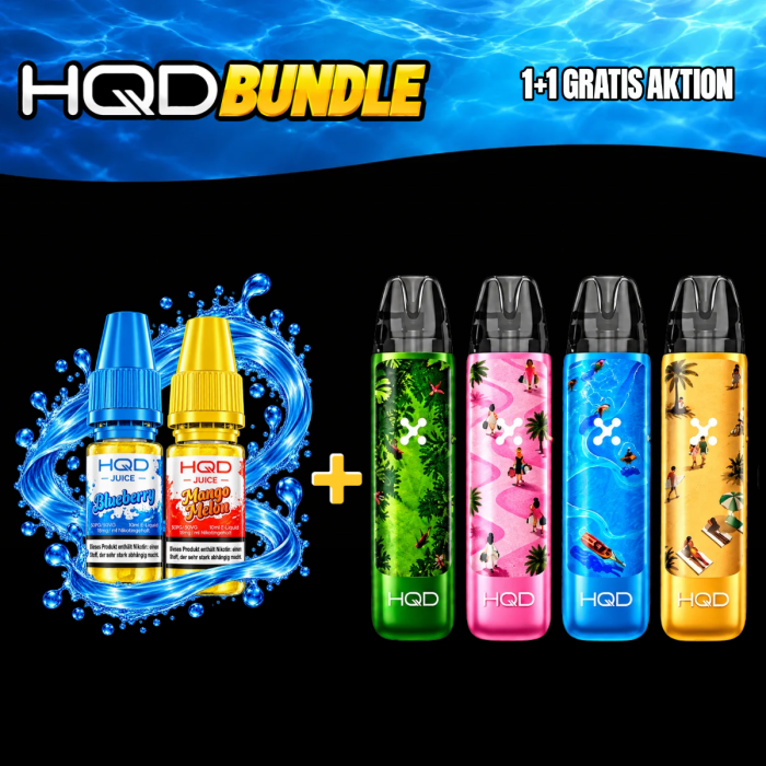 HQD Juice Liquid - 1+1 Bundle 10ml | 18mg/ml