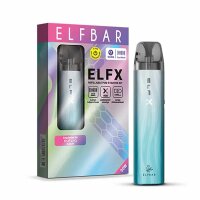 Elfbar ELFX Kit - Silver Blue inkl. 2x Leerpods | 1000mAh