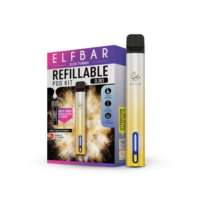Elfa Turbo Pod Kit - Aurora Gold | 550mAh