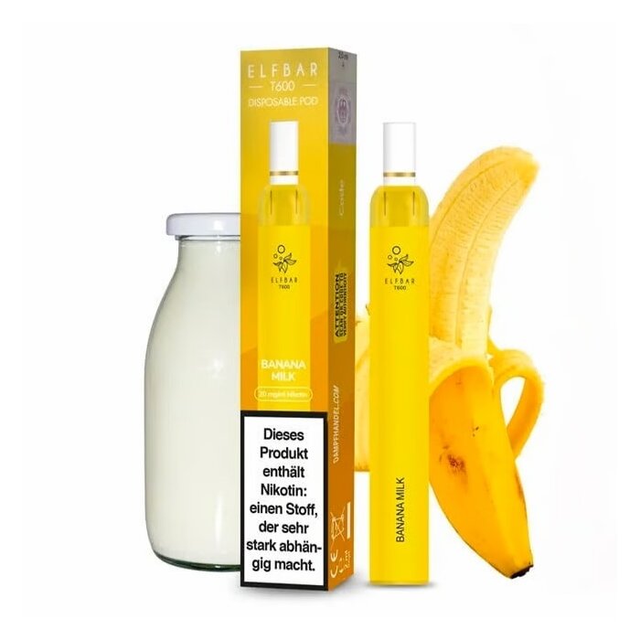 Elfbar T600 Einweg Vape - Banana Milk 2ml | 20mg/ml