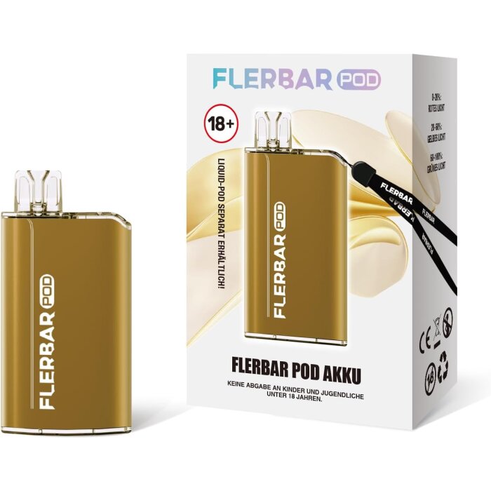 % Flerbar Basisgerät (Akkuträger) - Gold | 500mAh | MHD: 07.07.2025