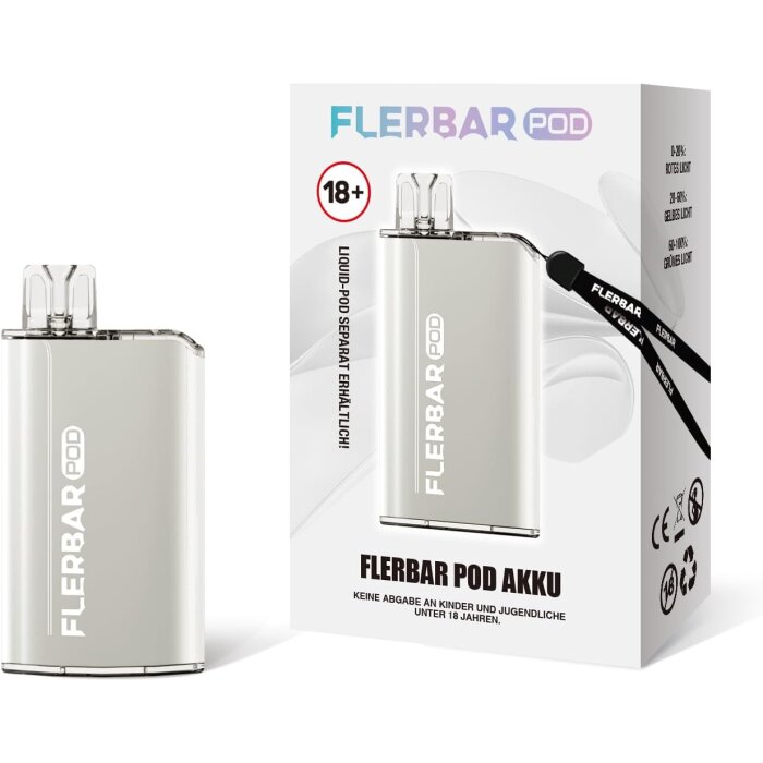 % Flerbar Basisgerät (Akkuträger) - Silber | 500mAh | MHD: 07.07.2025