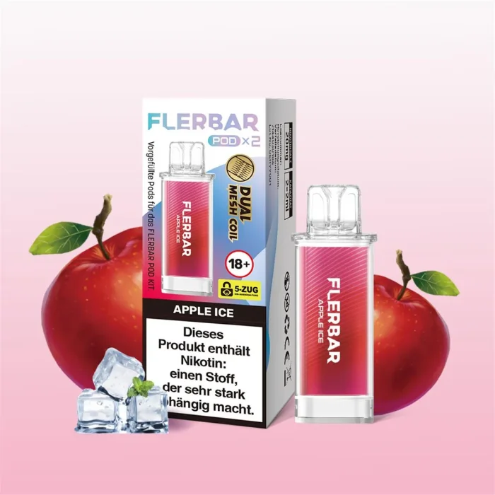 Flerbar Prefilled Pod - Apple Ice 2x2ml | 20mg/ml