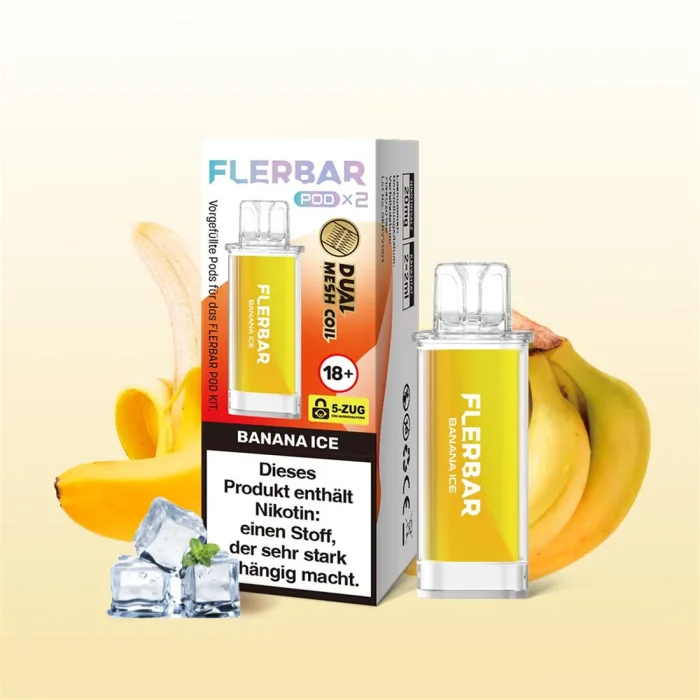 % Flerbar Prefilled Pod - Banana 2x2ml | MHD: 07.07.2025