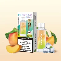 % Flerbar Prefilled Pod - Peach Ice 2x2ml | MHD: 23.06.2026