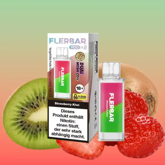 Flerbar Prefilled Pod - Strawberry Kiwi 2x2ml | 20mg/ml